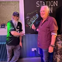 Billy with Adi at the Station Inn
