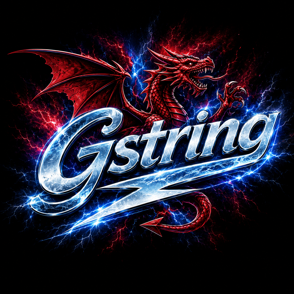 G-String, electric dragon logo